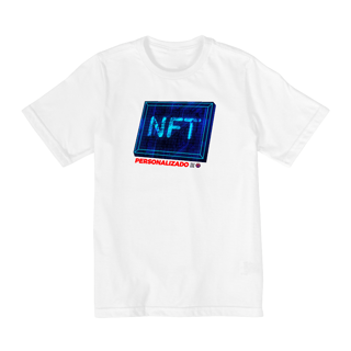 Nome do produto TShirt Infantil 10-14 Anos NFT Personalizada