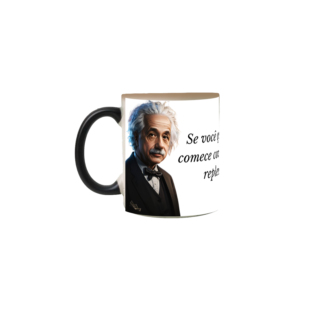 Caneca Mágica Albert Einstein: Revelando a Genialidade Interior!