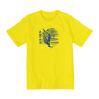 Nome do produto Camiseta Kendo Brasil Onça (Azul) INFANTIL