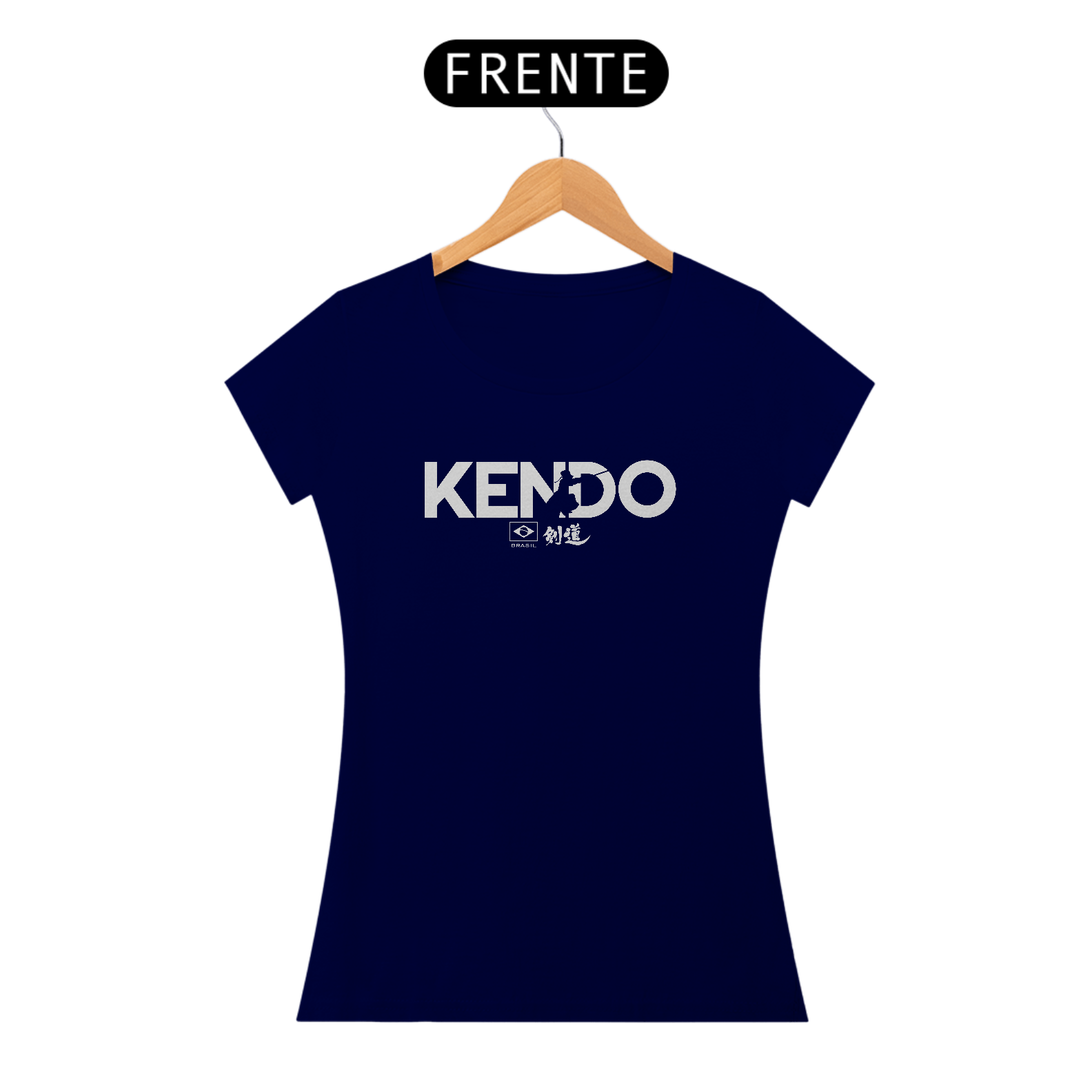 Camiseta Kendo Brasil (Cinza) Feminina