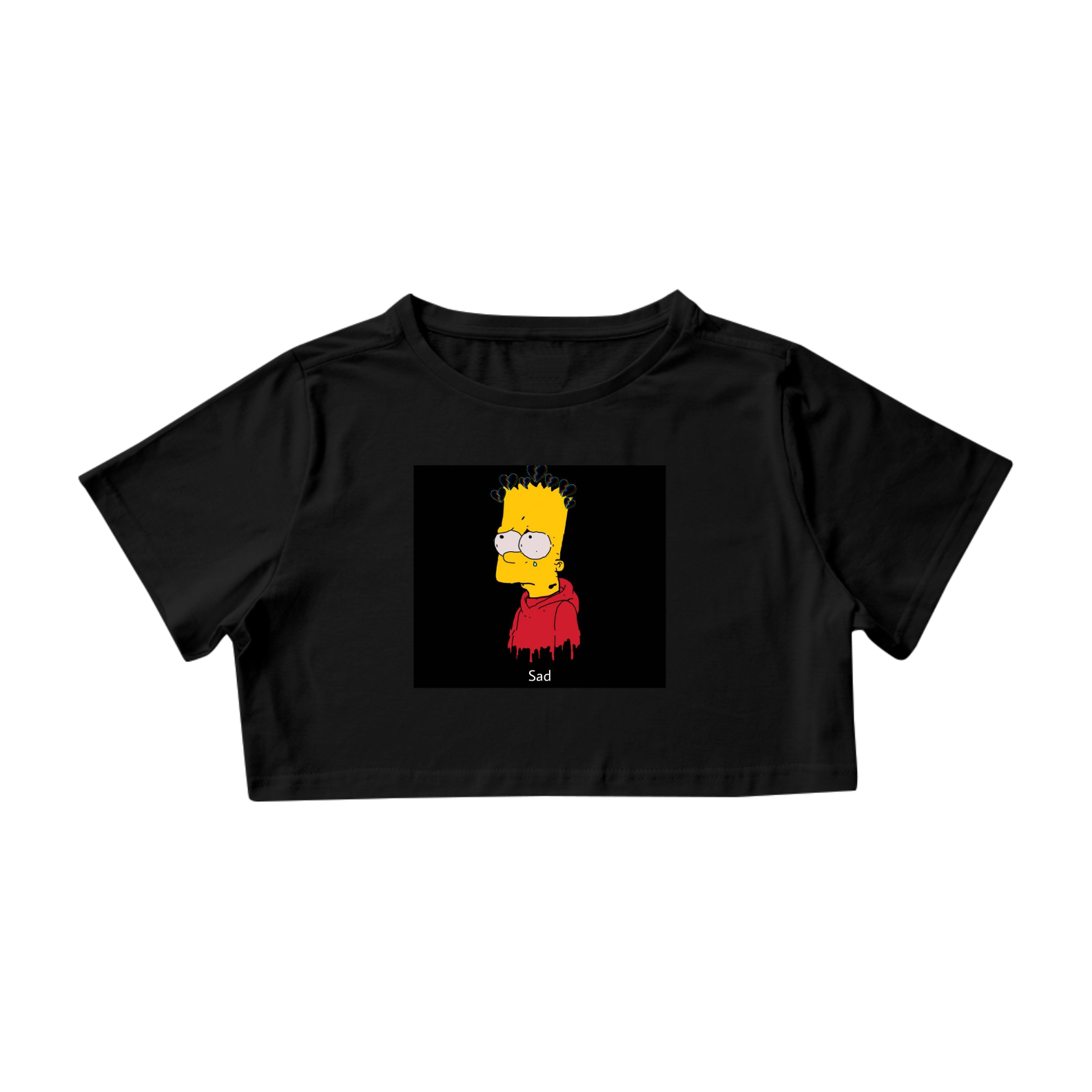 Camisa cropped bart sad 