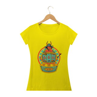 Nome do produto Camiseta Sem Sorte 666 Feminino 