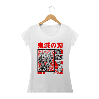 Camiseta Feminina Demon Slayer Estampa Anime