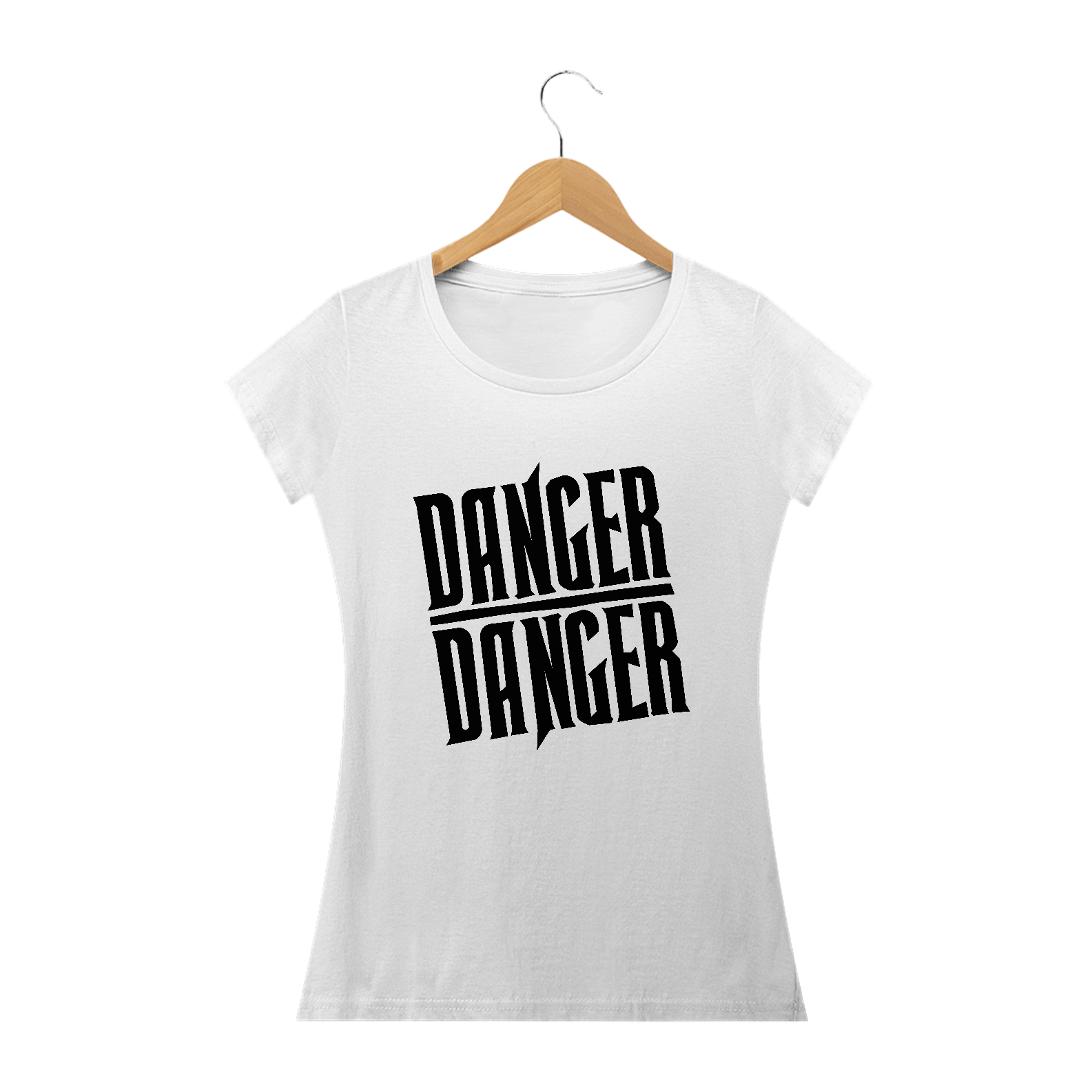 Camiseta Feminina Danger Danger Estampa ROCK