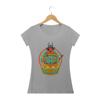 Nome do produto Camiseta Sem Sorte 666 Feminino 
