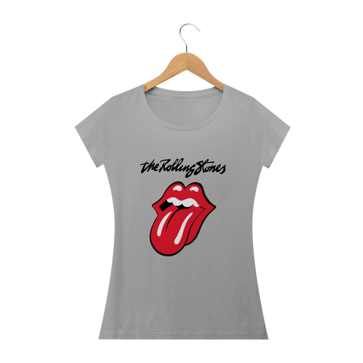 Nome do produto: Camiseta Feminina The Rolling Stones Estampa ROCK