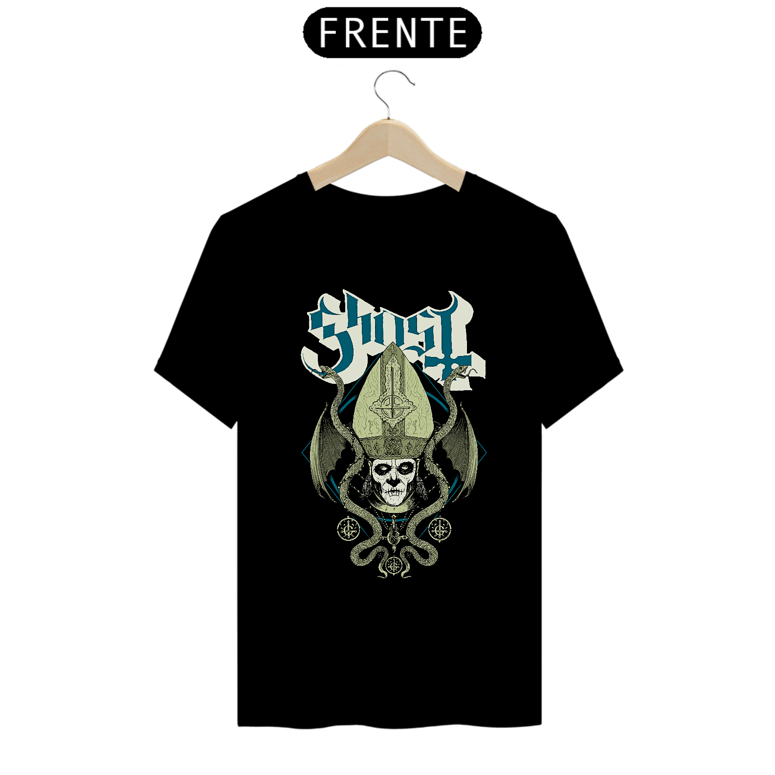 Camiseta Ghost Serpente Estampa ROCK