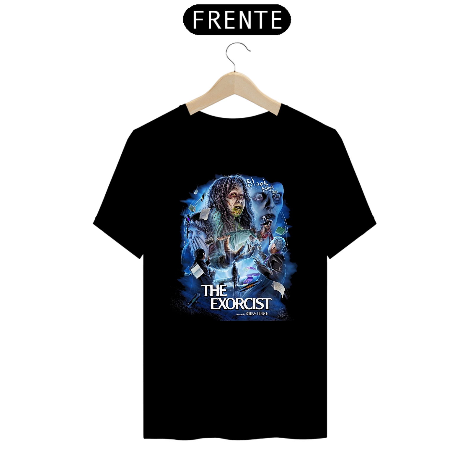 Camiseta O Exorcista Estampa Filme Terror