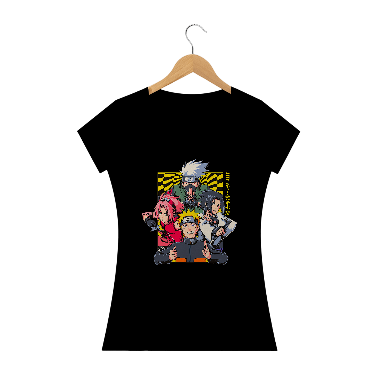 Camiseta Feminina Naruto Estampa Anime