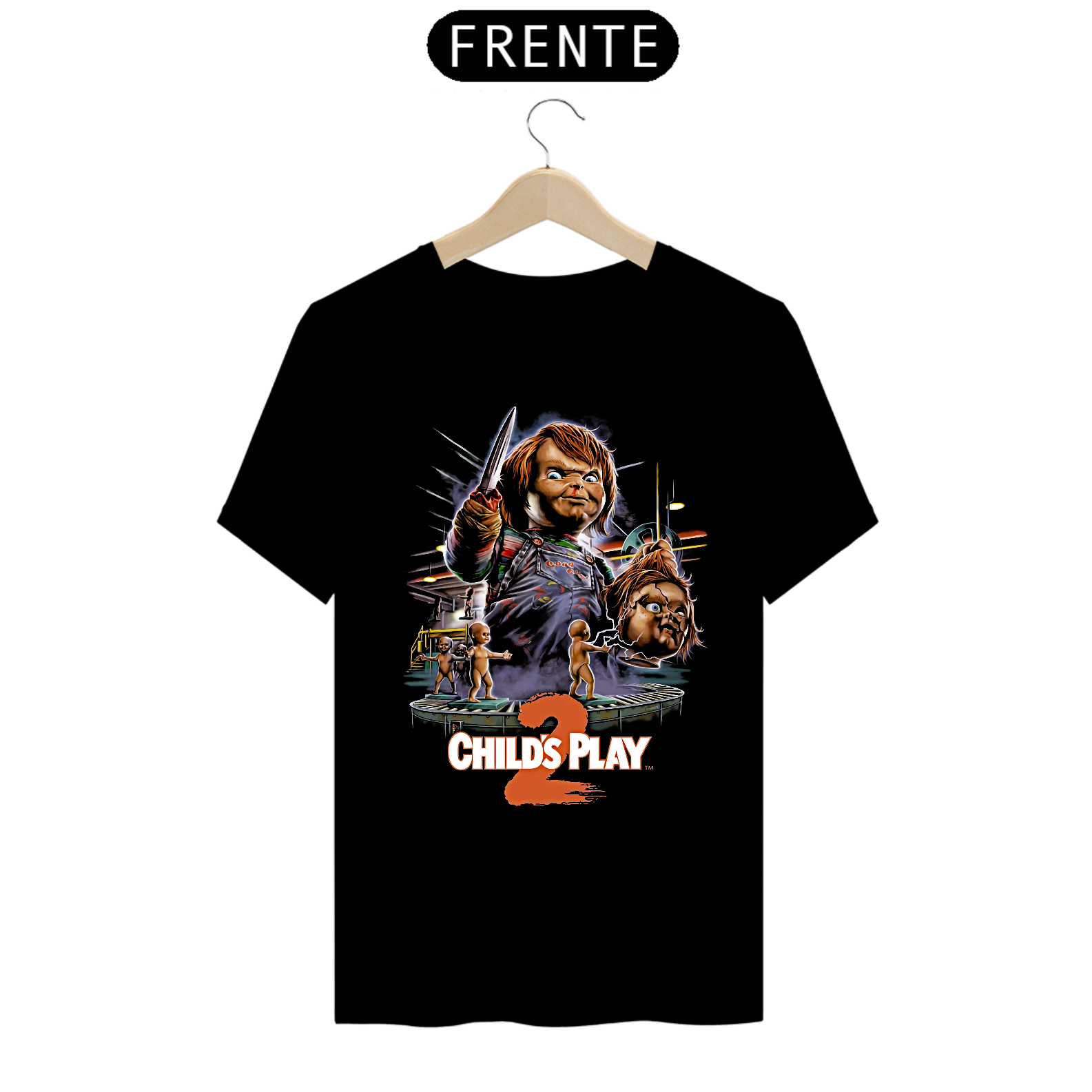 Camiseta Brinquedo Assassino 2 chucky Estampa Filme Terror