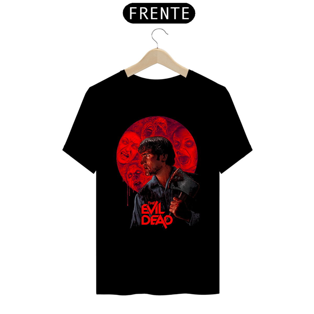 Nome do produto: Camiseta The Evil Dead Ash Estampa Filme Terror