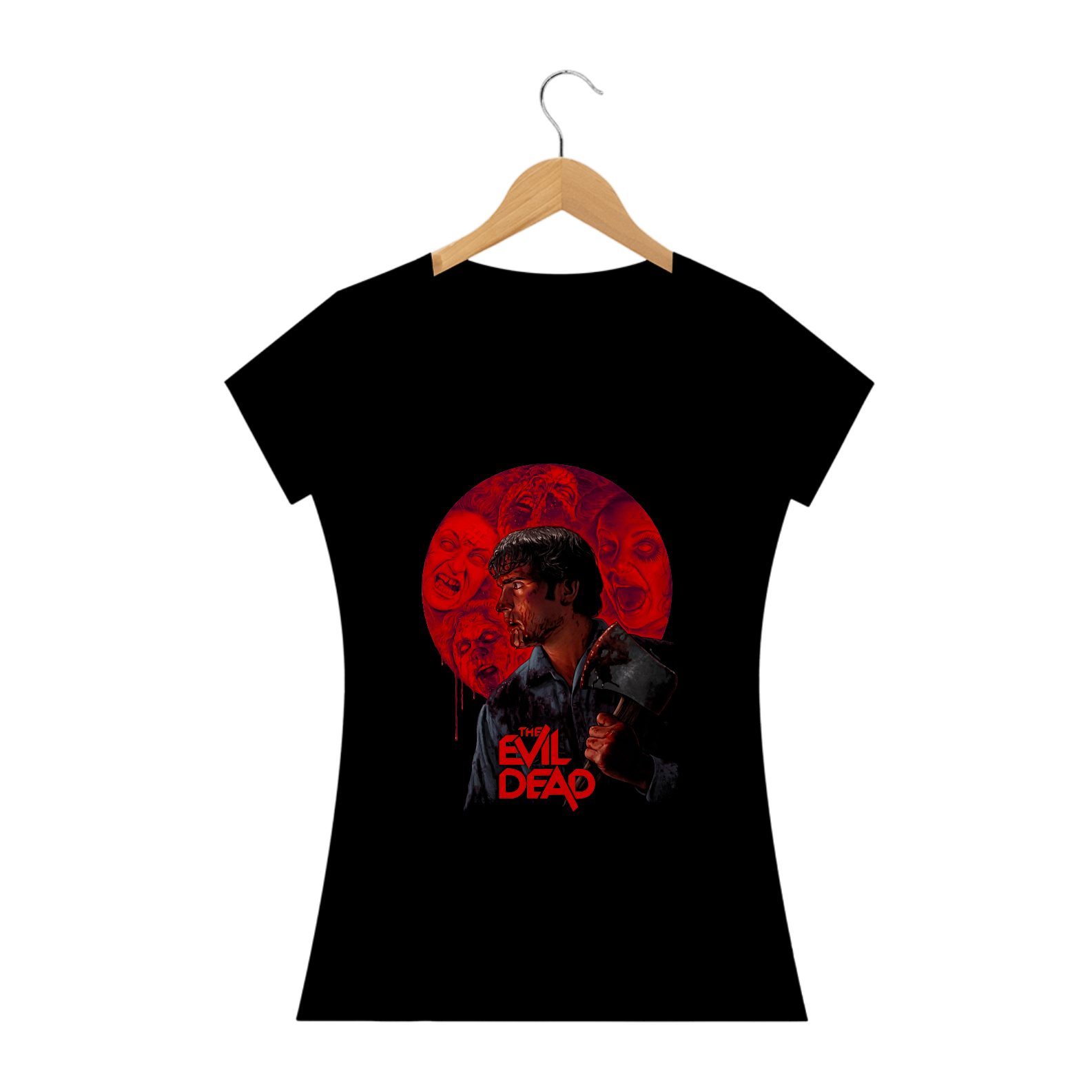 Camiseta Feminina The Evil Dead Ash Estampa Filme Terror