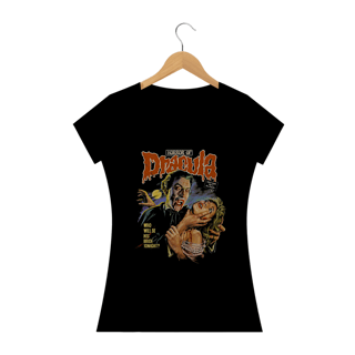 Camiseta Feminina Horror de Drácula Estampa Filme Terror Vampiro 