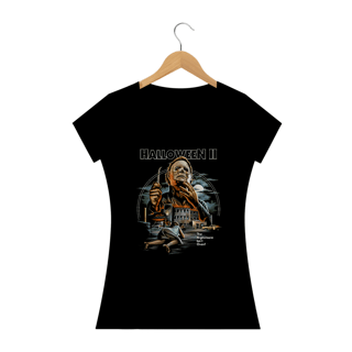 Camiseta Feminina Halloween 2 - O Pesadelo Continua Estampa Filme Terror