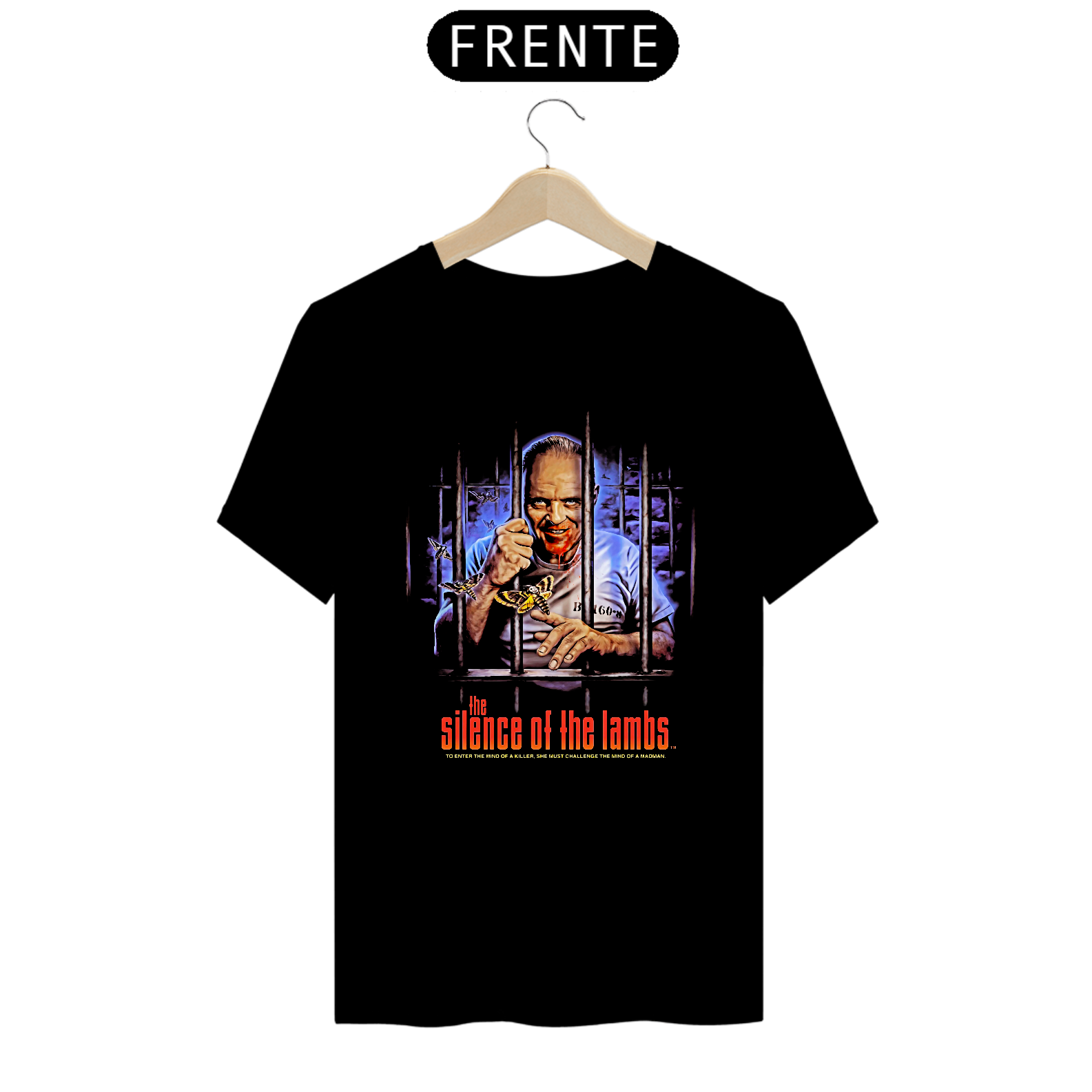 Camiseta O Silêncio dos Inocentes Estampa Filme Terror