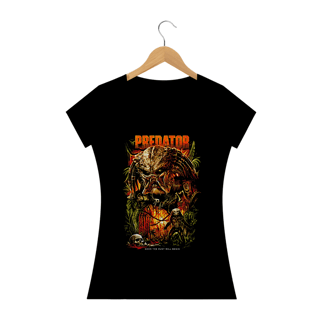 Camiseta feminina O Predador Estampa Filme Terror