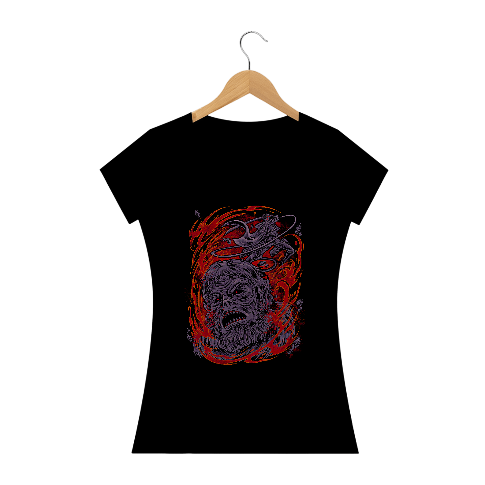 Camiseta Feminina Domínio Sobre os Titãs - Attack on Titan Estampa Anime