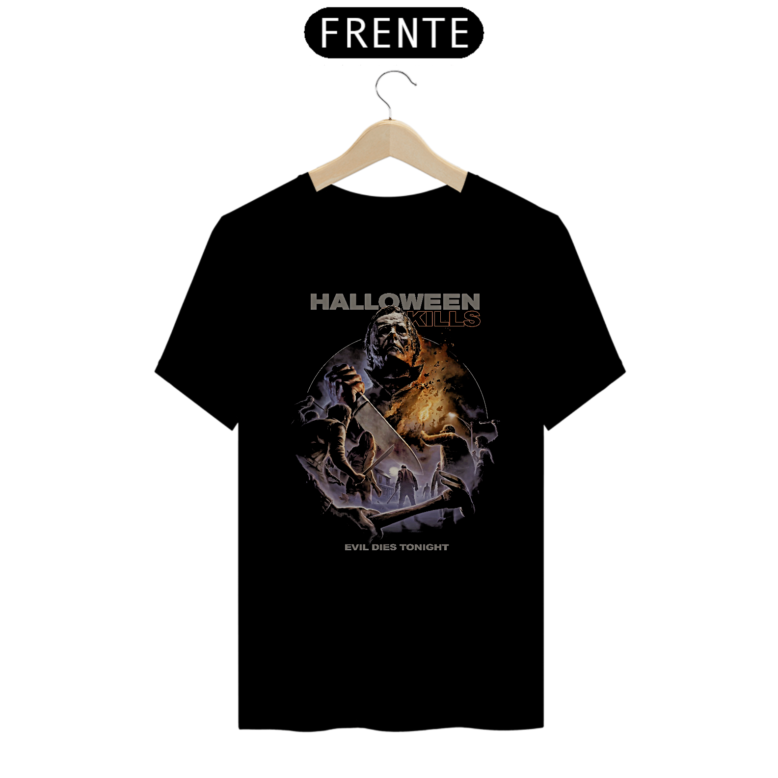 Camiseta Halloween Kills - O Mal Morre Esta noite Estampa Filme Terror