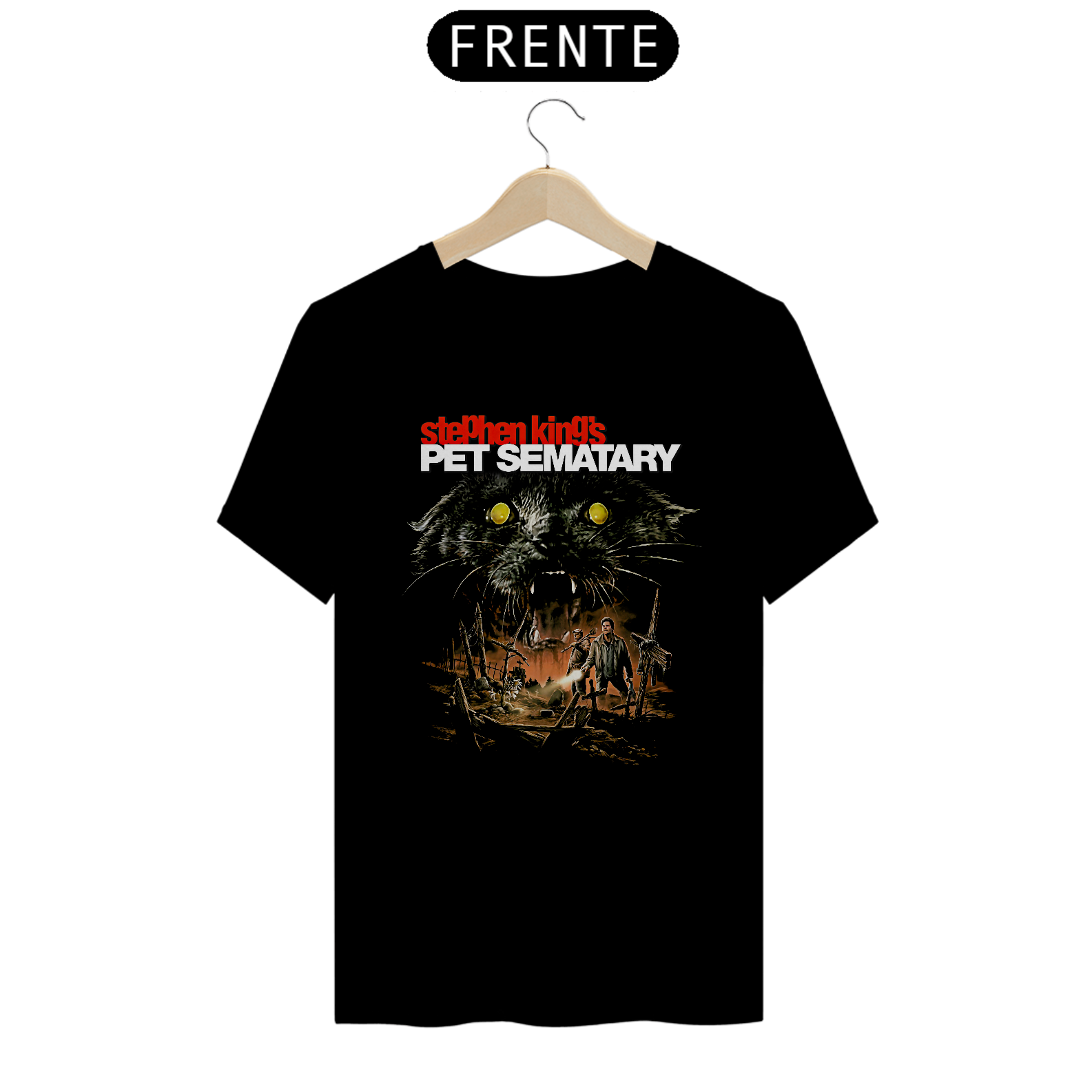 Camiseta Cemitério Maldito Stephen King Estampa Filme Terror