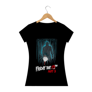 Camiseta Feminina Sexta Feira 13 Parte 3 Estampa capa Filme Terror