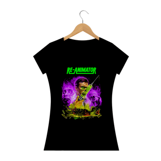 Camiseta Feminina Re-Animator Estampa Filme Terror 