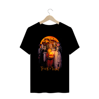 Camiseta Plus Size Contos do Dia das Bruxas Filme Terror Estampa Exclusiva