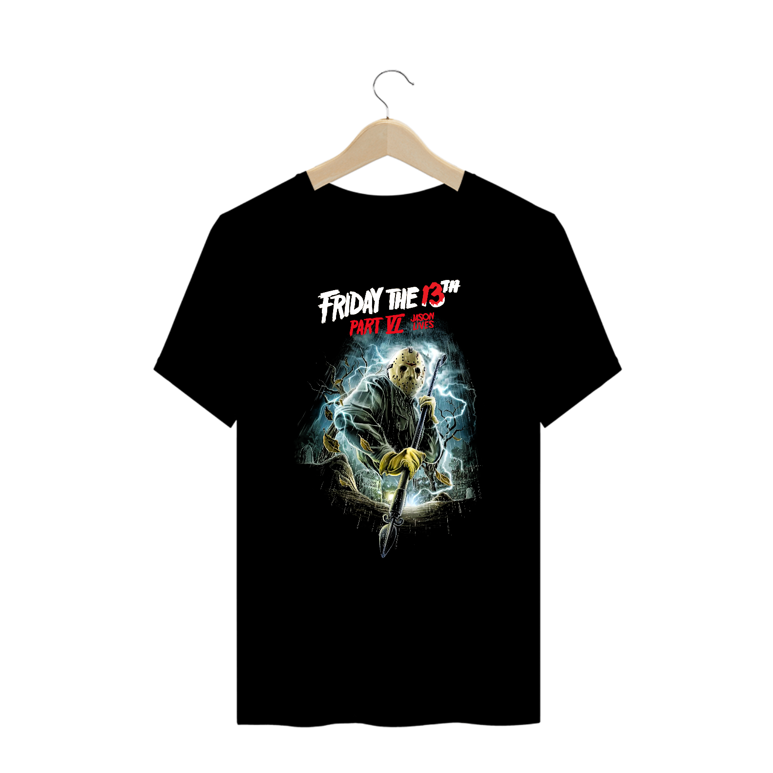 Camiseta Plus Size Sexta feira 13 Parte 6 Filme Terror Jason Estampa Exclusiva