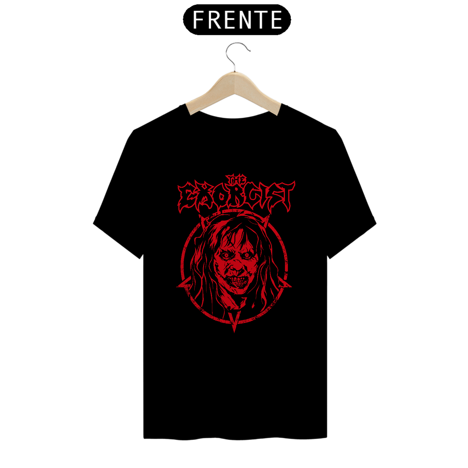 Camiseta O Exorcista Estampa ROCK HORROR 