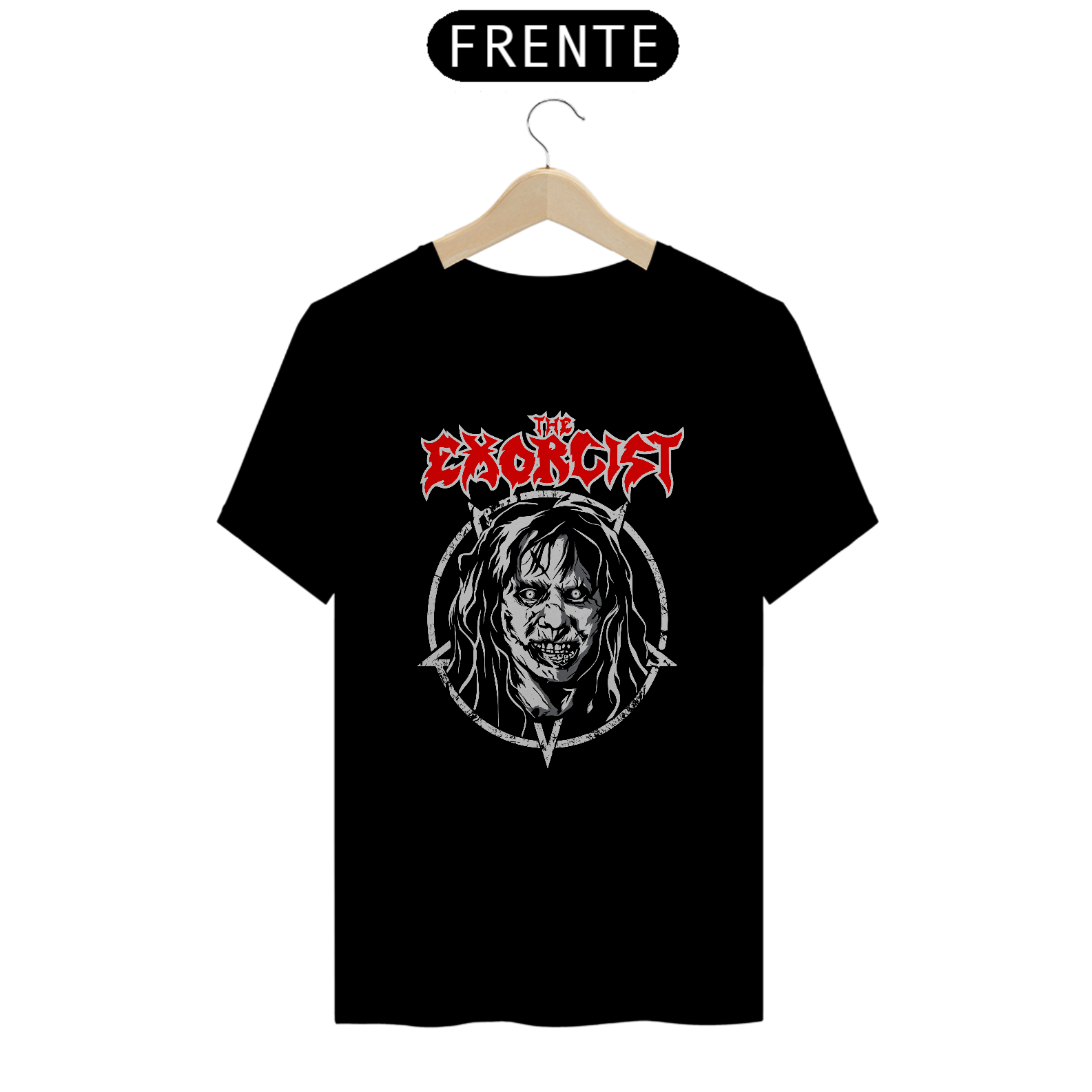 Camiseta O Exorcista Estampa ROCK HORROR 