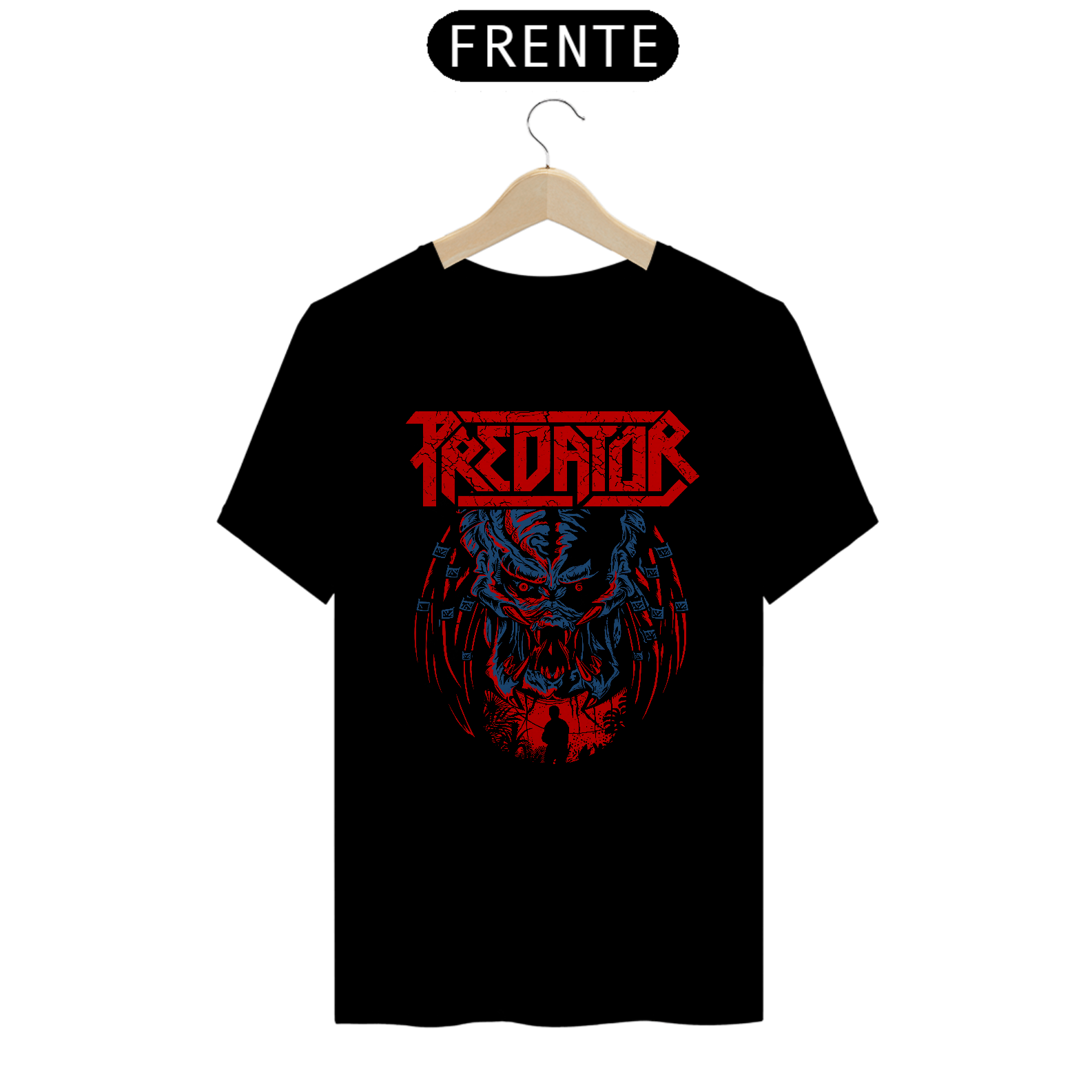 Camiseta O Predador Estampa ROCK HORROR 