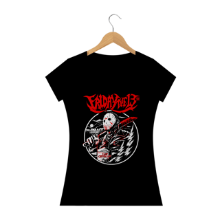 Camiseta Feminina Sexta Feira 13 - Jason Estampa ROCK HORROR