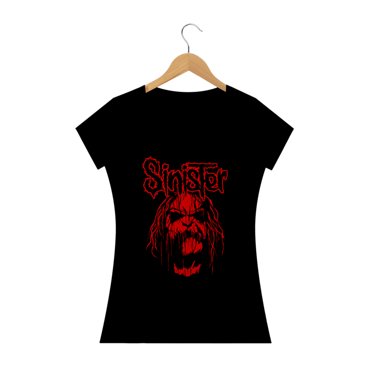 Nome do produto: Camiseta Feminina A Entidade Estampa ROCK HORROR 