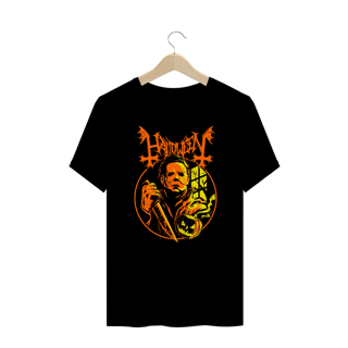 Camiseta Plus Size Halloween - Michael Myers Estampa ROCK HORROR