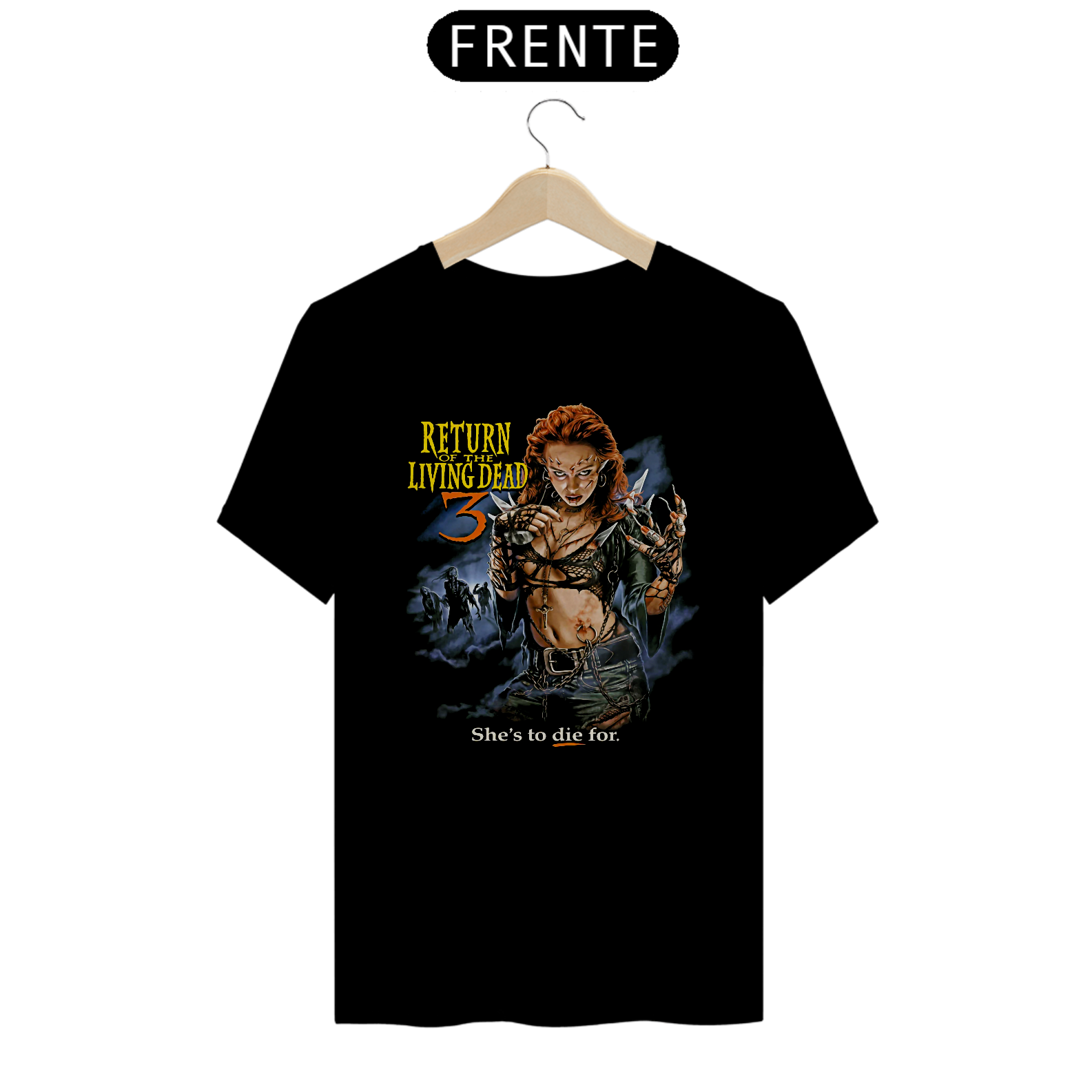 Camiseta A Volta dos Mortos Vivos 3 Estampa Filme Terror 