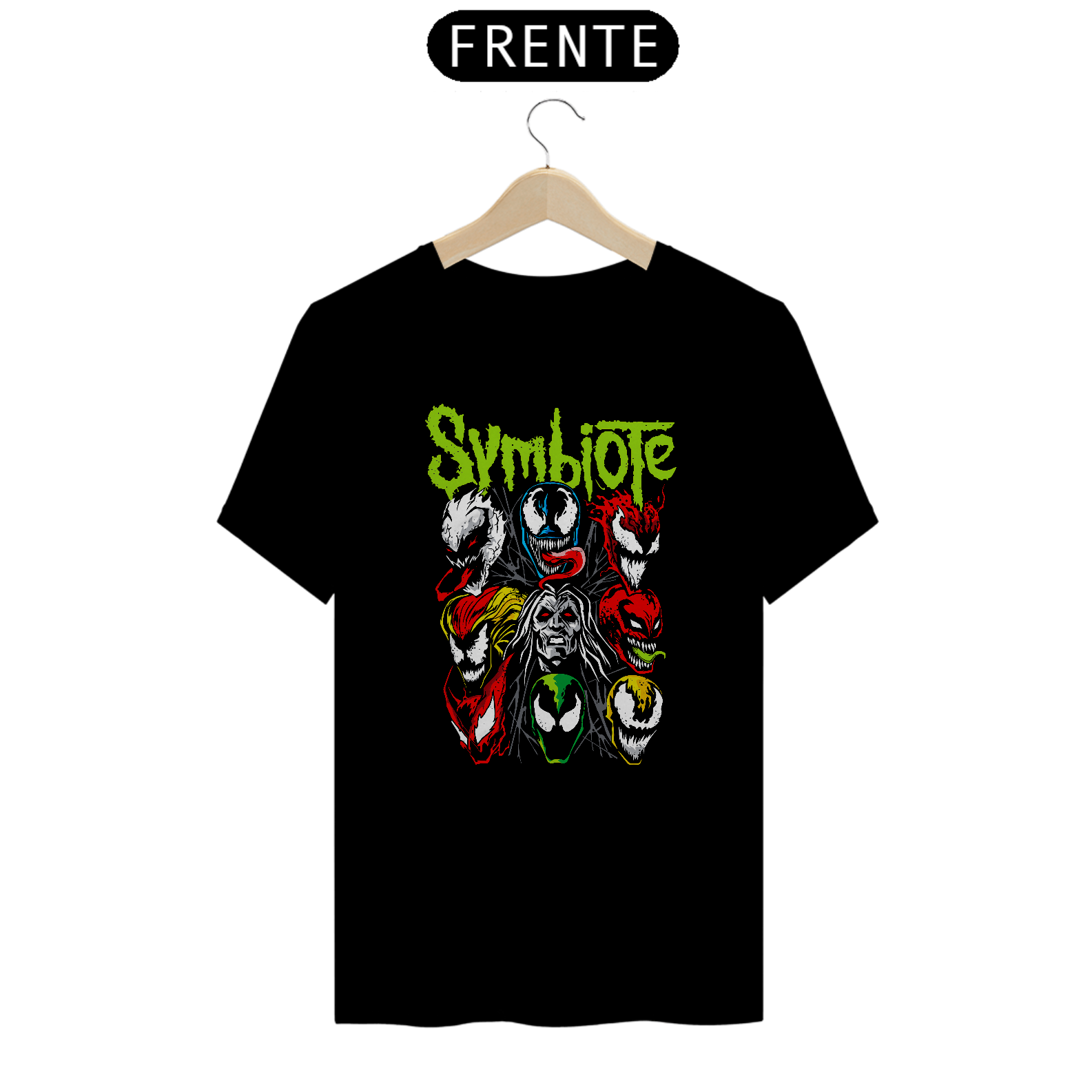 Camiseta Symbiote Spider-Man Estampa GEEK ROCK