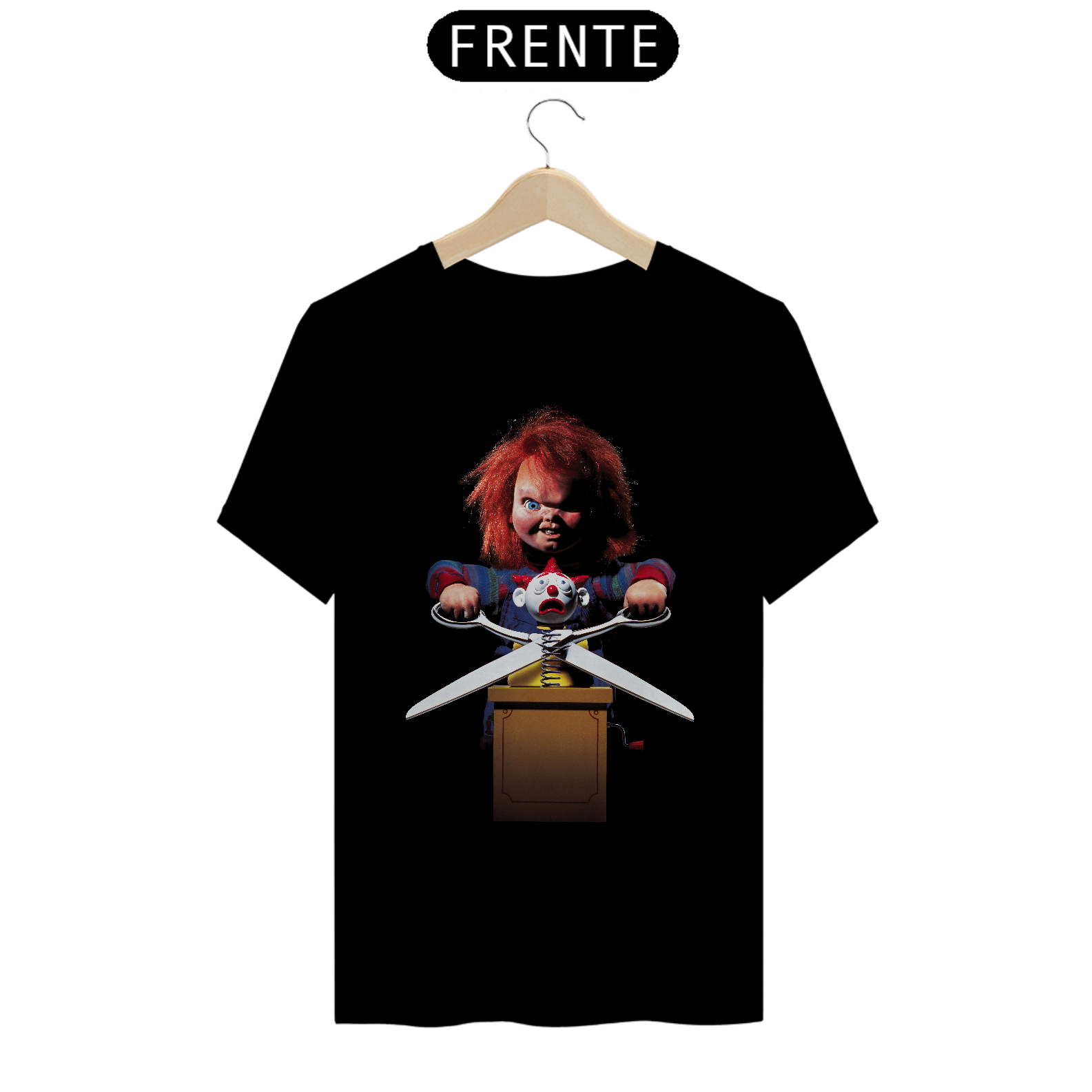 Camiseta Brinquedo Assassino 2 Capa Estampa Chucky Filme Terror 