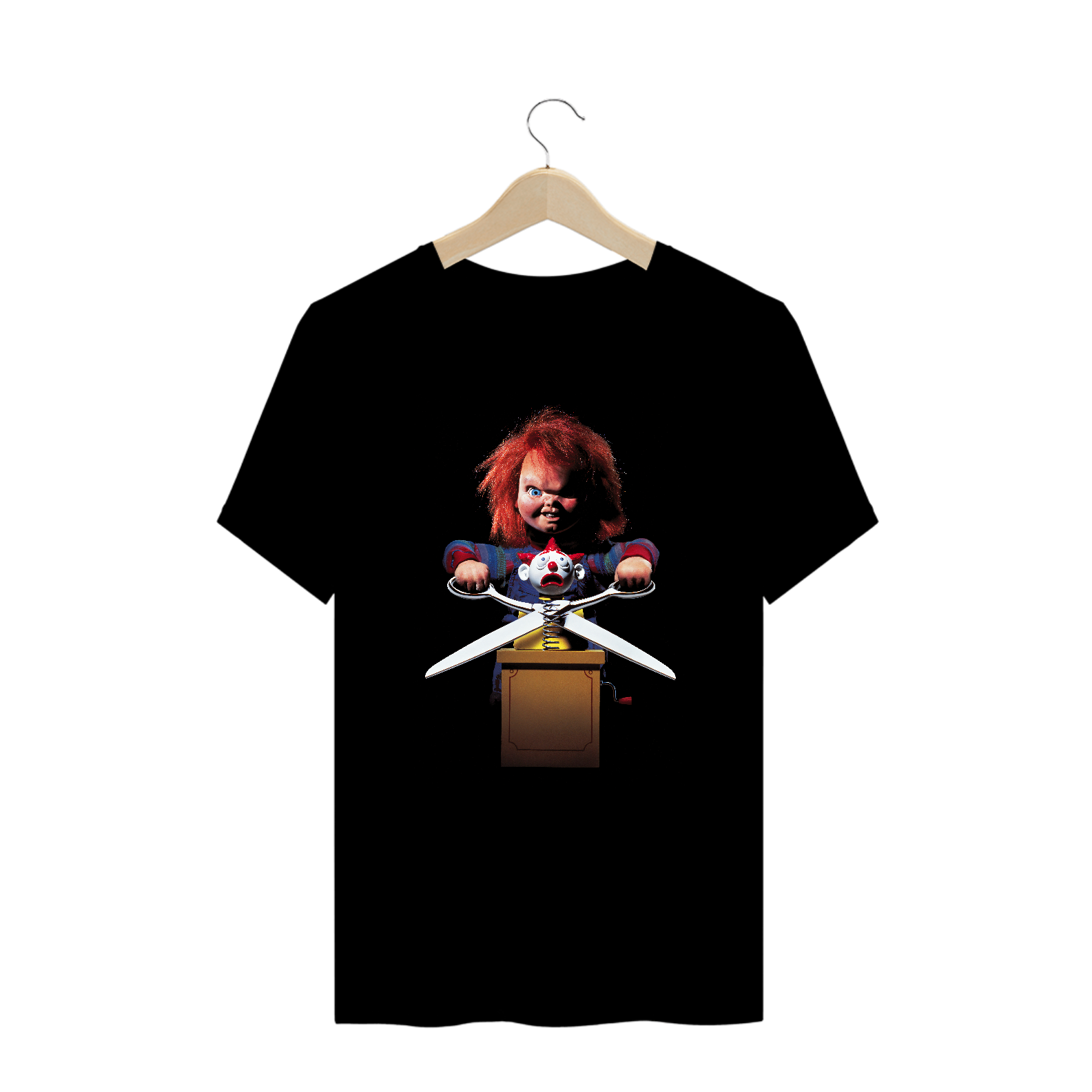 Camiseta Plus Size Brinquedo Assassino 2 Capa Estampa Chucky Filme Terror 