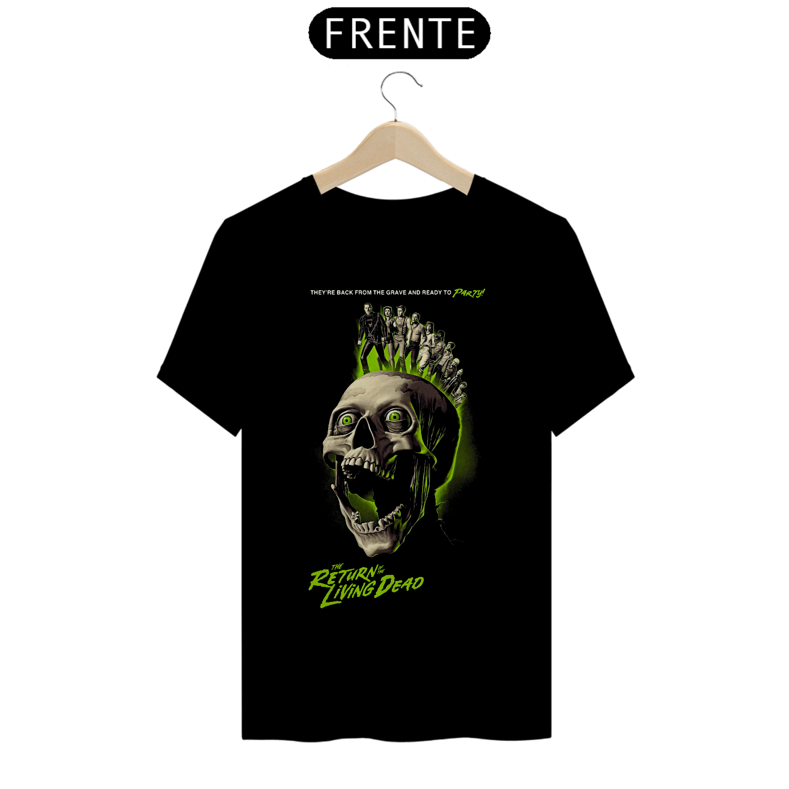 Camiseta A Volta dos Mortos Vivos PARTY Estampa Filme Terror 