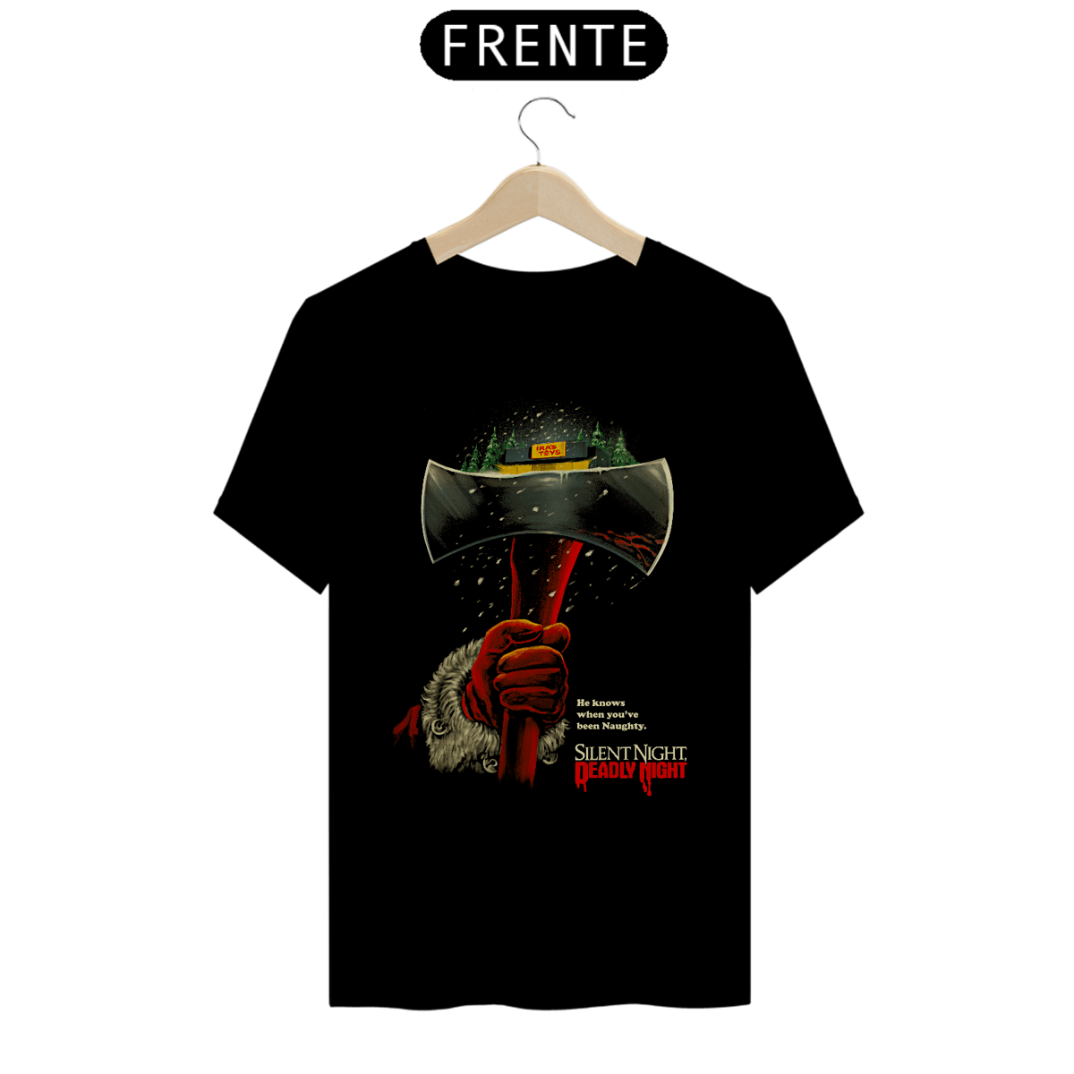Nome do produto: Camiseta Natal Sangrento Estampa 2# Filme Terror 