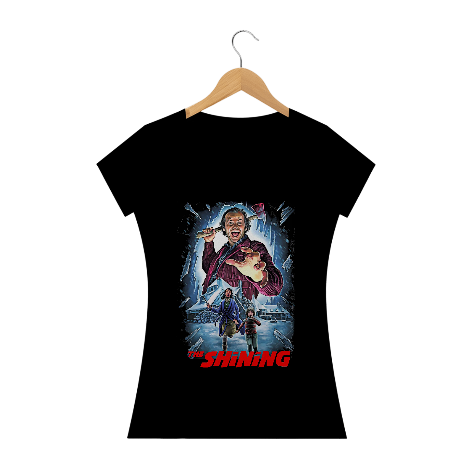 Camiseta Feminina O Iluminado Estampa Filme Terror 