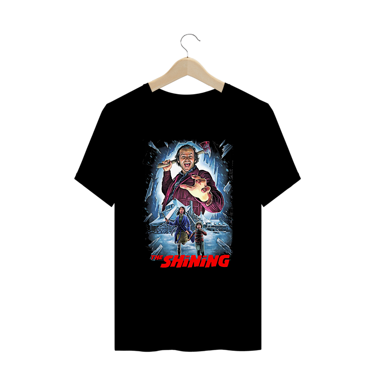 Camiseta Plus Size O Iluminado Filme Terror Estampa Exclusiva