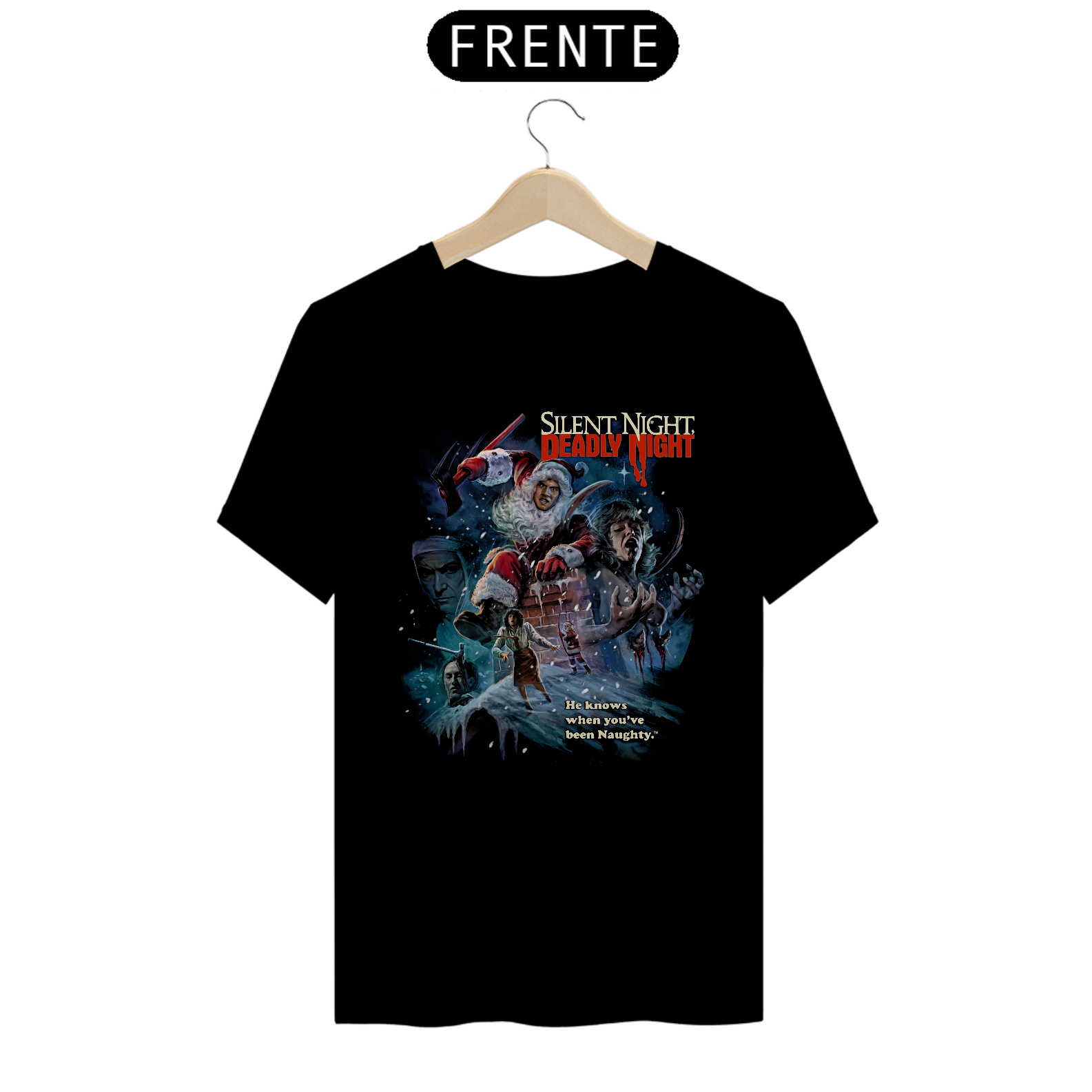 Camiseta Natal Sangrento Estampa 4# Filme Terror 