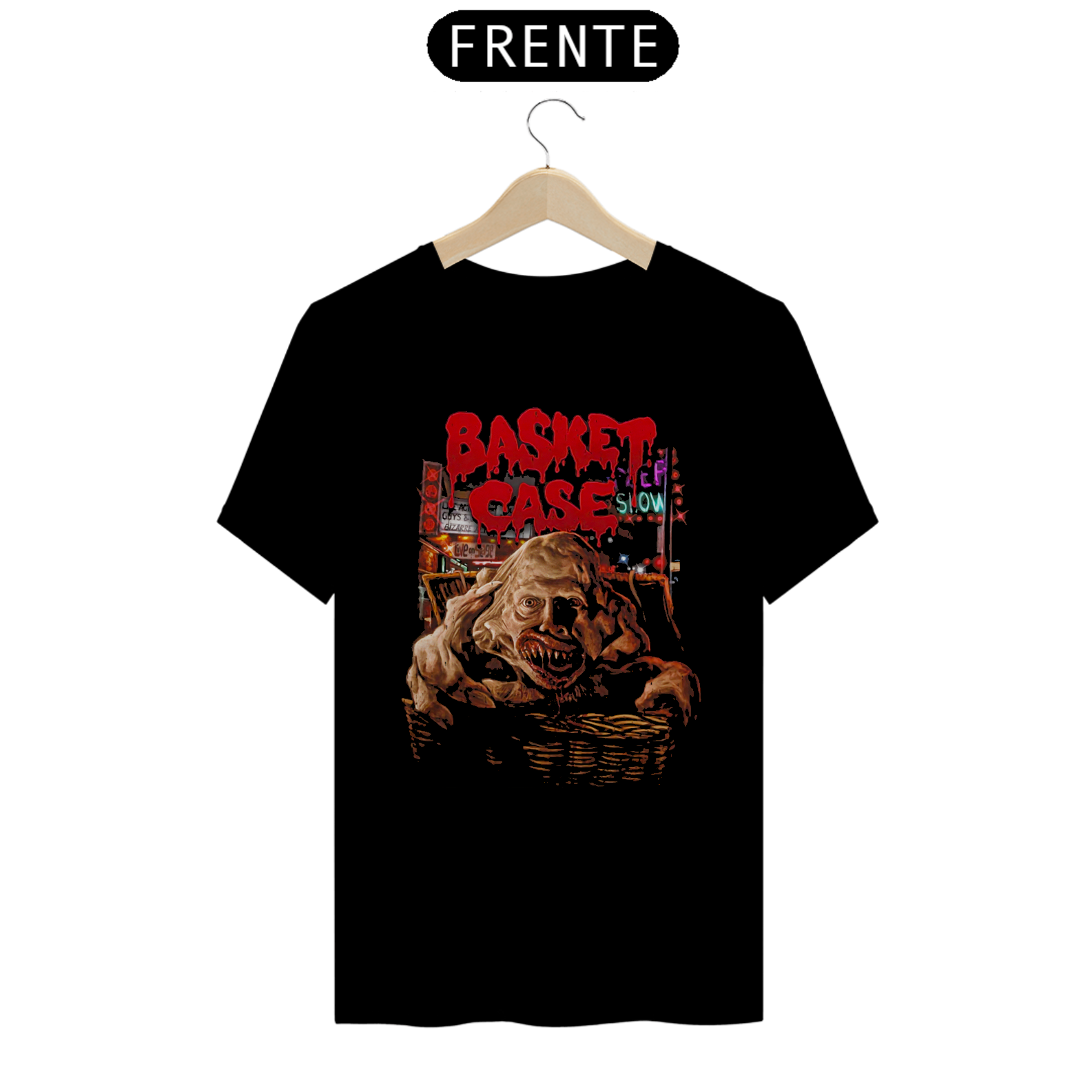 Camiseta O Mistério do Cesto Estampa Filme Terror