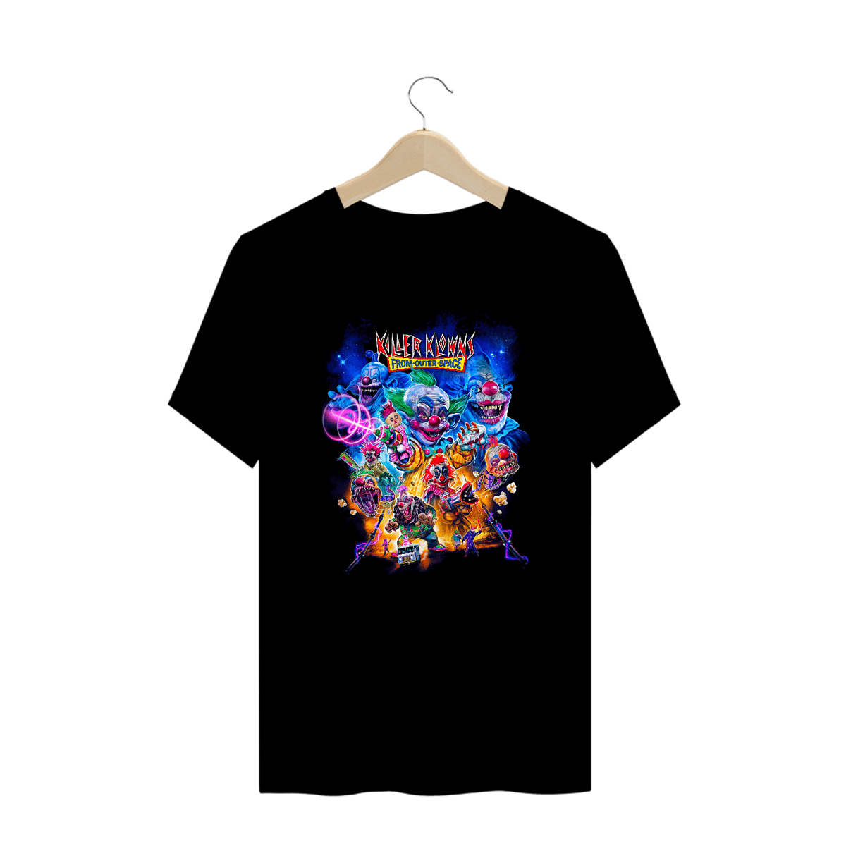 Nome do produto: Camiseta Plus Size Palhaços Assassinos Filme Terror Estampa Exclusiva