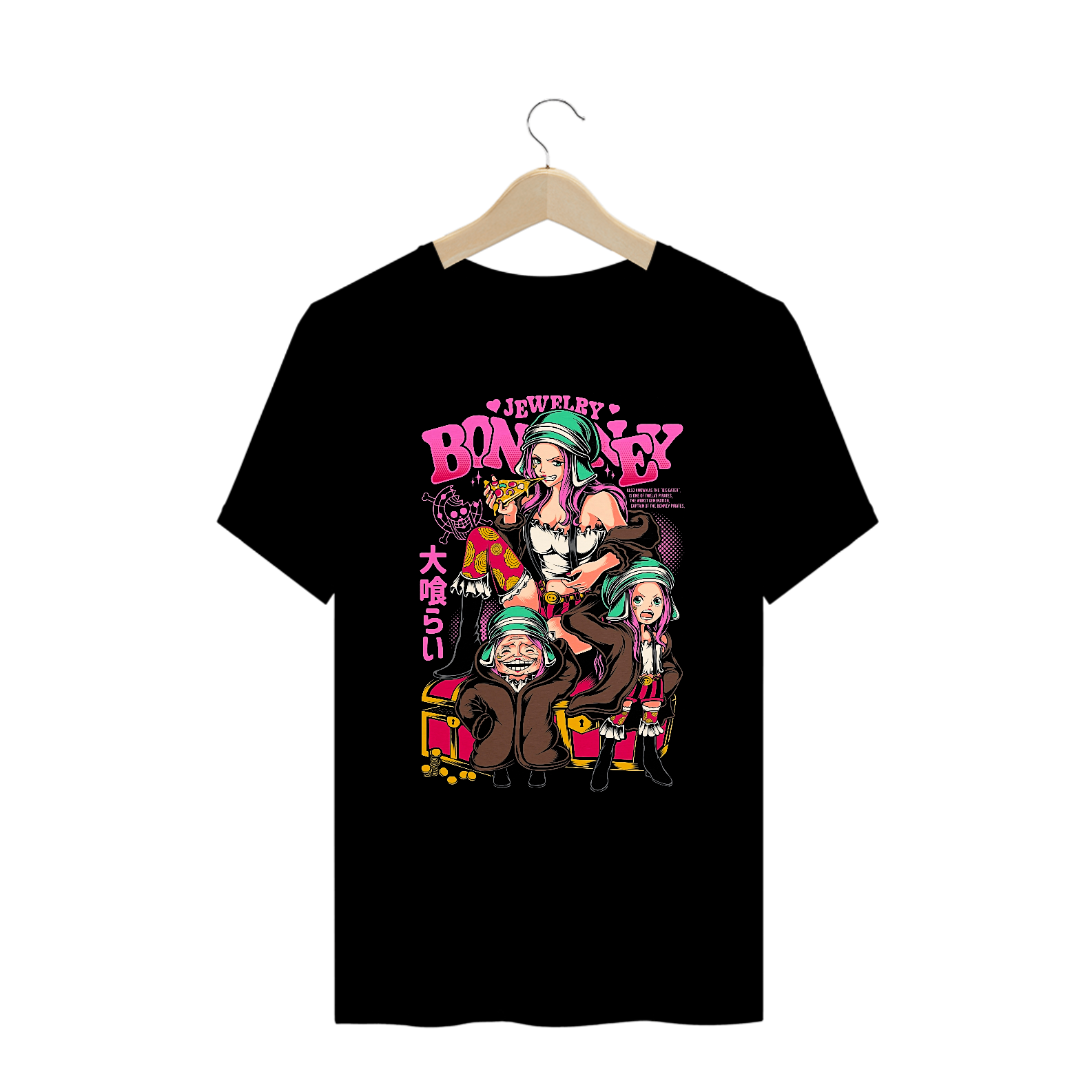 Camiseta Plus Size Jewelry Bonney One Piece Estampa Anime 