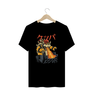 Camiseta Plus Size Bowser Koopa Zilla Estampa Japonesa GAME GEEK