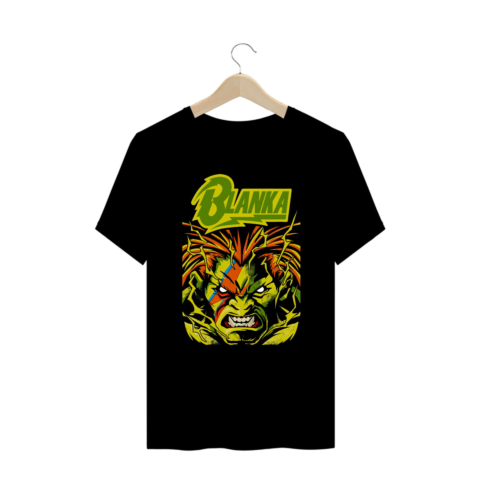 Camiseta Plus Size Street Fighter Blanka Estampa GAME GEEK ROCK