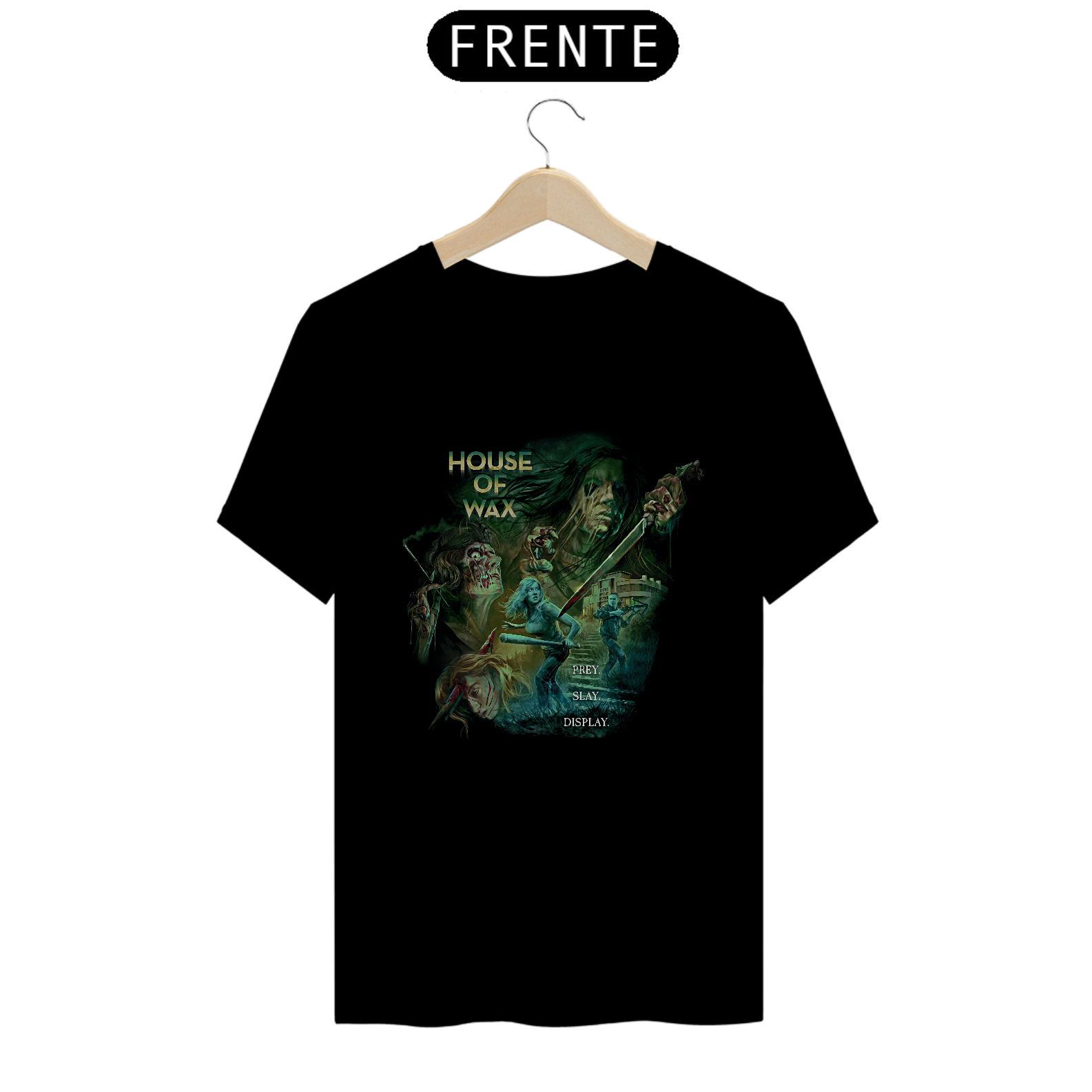 Camiseta A Casa de Cera Estampa Filme Terror