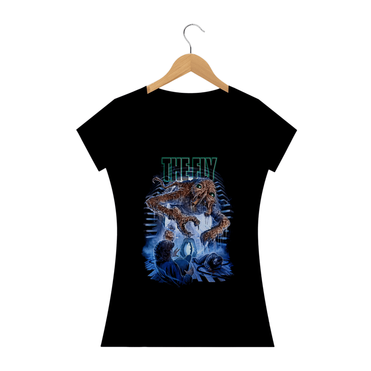 Nome do produto: Camiseta Feminina A Mosca Estampa Filme Terror
