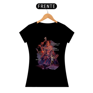 Camiseta Feminina Psicopata Americano Estampa Filme Terror